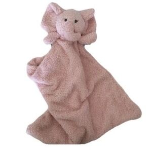 Modern Baby Girl Pink Elephant Lovey Plush Snuggle Blankie Cuddle Toy 15.5" NWT